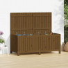 Caja de almacenaje jardín madera pino marrón miel 147x68x64 cm 1
