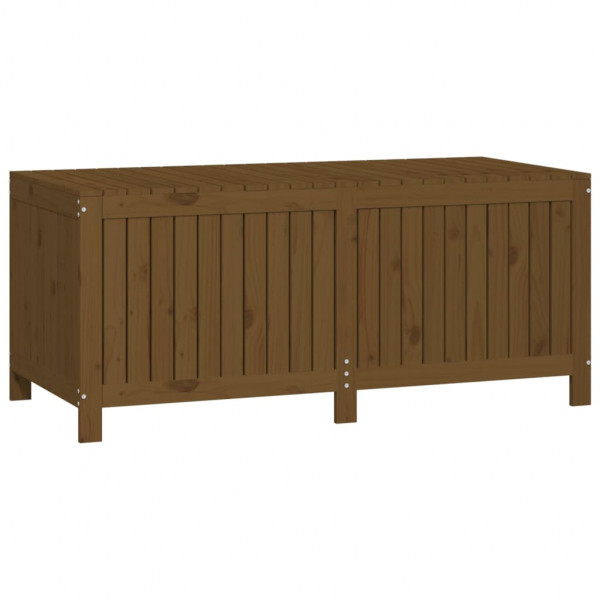 Caixa de arrumação jardim 147x68x64cm pinho maciço castanho-mel M 5