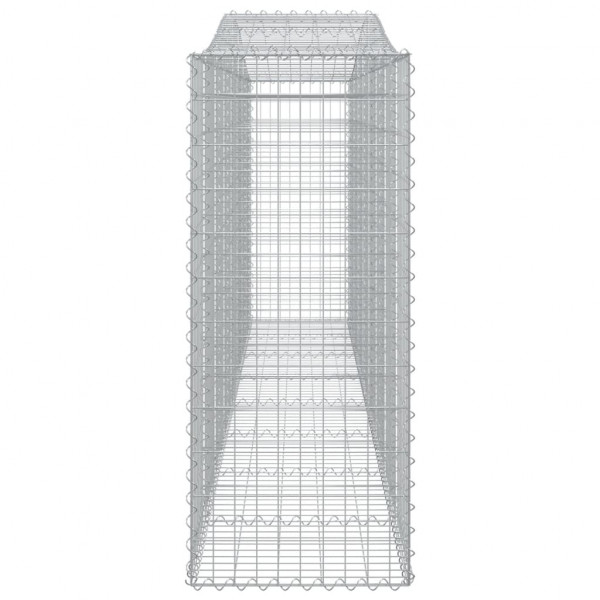 Cesta gaviones forma arco hierro galvanizado 400x50x120/140 cm M 4