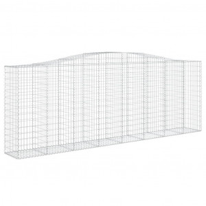 Cesta gaviones forma arco hierro galvanizado 400x50x140/160 cm H