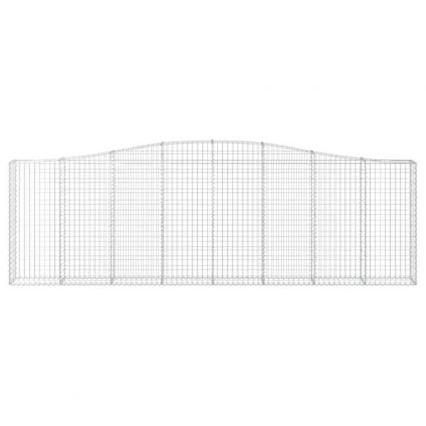 Cesta gaviones forma arco hierro galvanizado 400x30x120/140 cm M 3