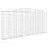 Cesta gaviones forma arco hierro galvanizado 400x30x180/200 cm 2