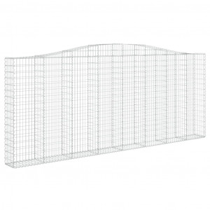 Cesta gaviones forma arco hierro galvanizado 400x30x160/180 cm H