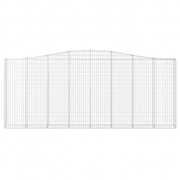 Cesto gabião arqueado 400x30x160/180 cm ferro galvanizado M 3