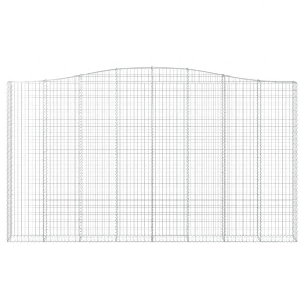 Cesta gaviones forma arco hierro galvanizado 400x30x220/240 cm M 3