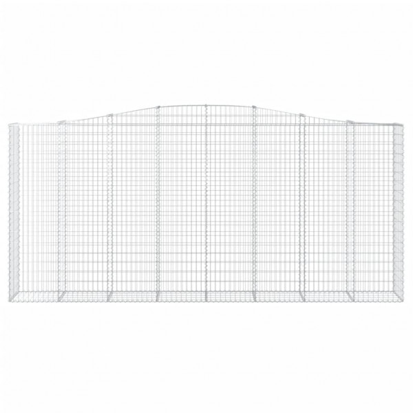 Cesta gaviones forma arco hierro galvanizado 400x50x180/200 cm M 3