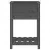 Jardinera de madera maciza de pino gris 54x34.5x81 cm 5