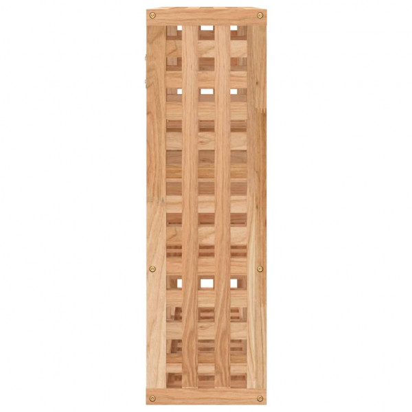 Estante de pared madera maciza nogal 49x15x49 cm M 4