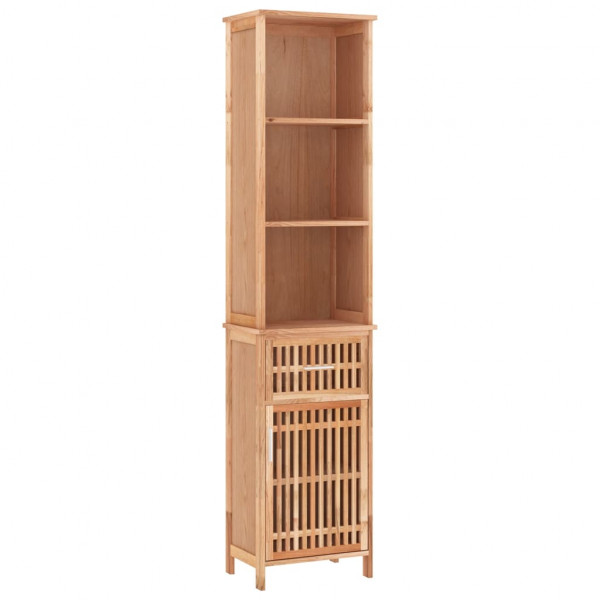 Mueble de baño madera maciza de nogal 42x29x182 cm M 2