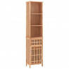 Mueble de baño madera maciza de nogal 42x29x182 cm 2