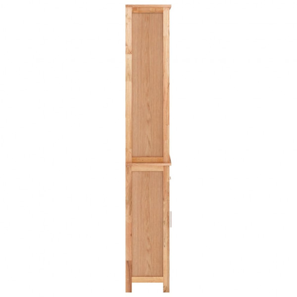 Mueble de baño madera maciza de nogal 42x29x182 cm M 5