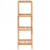 Estantería de baño madera maciza nogal 36x36x112 cm 3