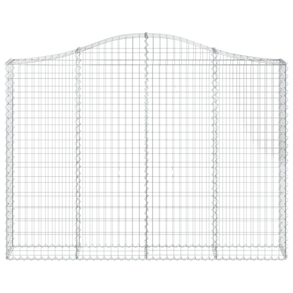 Cesto gabião arqueado 200x30x140/160 cm ferro galvanizado M 3