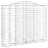 Cesto gabião arqueado 200x30x160/180 cm ferro galvanizado 2