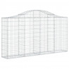 Cesto gabião arqueado 200x30x100/120 cm ferro galvanizado 2