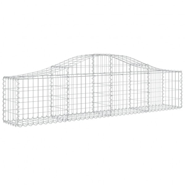 Cesta de gaviones forma arco hierro galvanizado 200x30x40/60 cm M 2