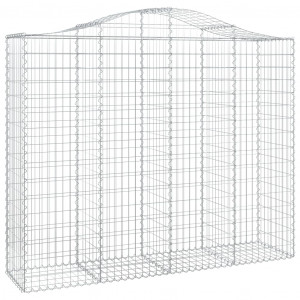 Cesto gabião arqueado 200x50x160/180 cm ferro galvanizado H