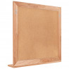Espejo de pared madera maciza nogal 55x55 cm 5