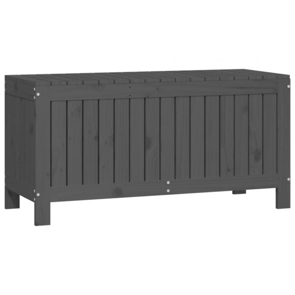 Caixa de arrumação jardim 108x42.5x54 cm pinho maciço cinzento M 5