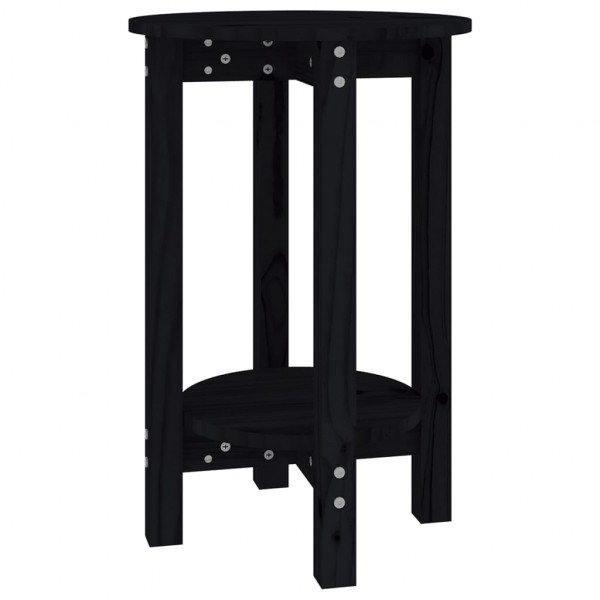 Mesa de centro de madera maciza de pino negro Ø40x60 cm M 2