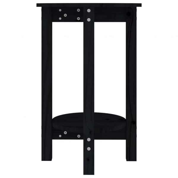 Mesa de centro de madera maciza de pino negro Ø40x60 cm M 5