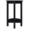 Mesa de centro Ø 40x60 cm madeira de pinho maciça preto 5