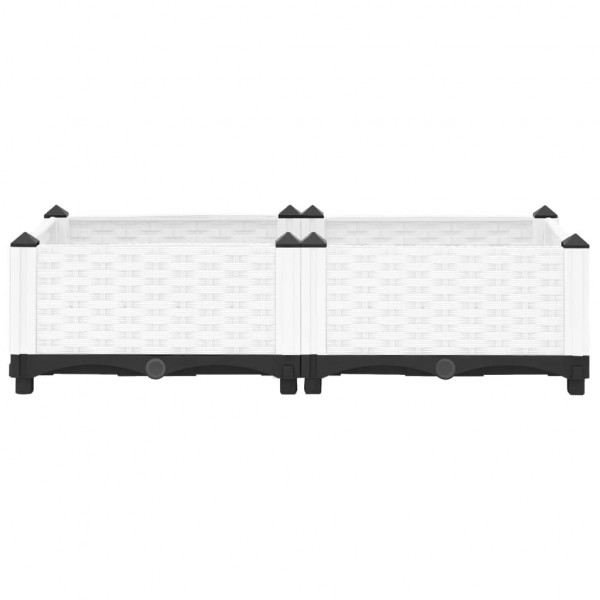 Canteiro elevado 80x40x23 cm polipropileno M 4