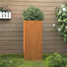 Jardinera de acero corten 32x27.5x75 cm 1