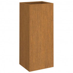 Vaso/floreira 32x29x75 cm aço corten H