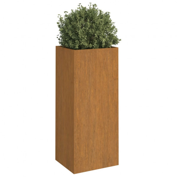 Jardinera de acero corten 32x27.5x75 cm M 3