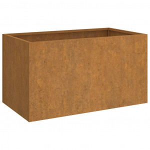 Vaso/floreira 62x40x39 cm aço corten H