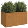Jardinera de acero corten 62x40x39 cm 3