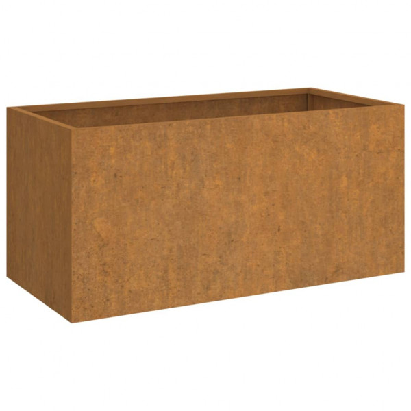Vaso/floreira 62x30x29 cm aço corten M 2