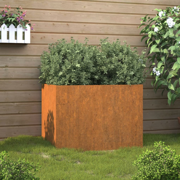 Jardinera de acero corten 62x47x46 cm D