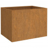 Vaso/floreira 62x47x46 cm aço corten 2