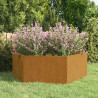 Jardinera de acero corten oxidado 138x120x45 cm 1