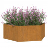 Vaso/floreira 138x120x45 cm aço corten cor enferrujado 3
