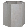 Vaso/floreira 40x40x45 cm aço corten cor enferrujado 4