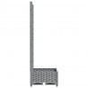 Vaso/floreira jardim c/ treliça 40x40x121.5 cm PP cinza-claro 5