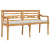 Banco Batavia con cojín madera maciza de teca 150 cm 2