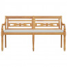 Banco Batavia con cojín madera maciza de teca 150 cm 3