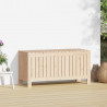 Caja de almacenaje jardín madera maciza de pino 108x42.5x54 cm 3