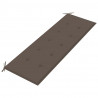 Banco Batavia con cojín gris taupe madera maciza de teca 150 cm 5
