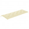 Banco Batavia cojín color crema madera maciza de teca 150 cm 5
