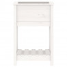 Jardinera de madera maciza de pino blanco 54x34.5x81 cm 5