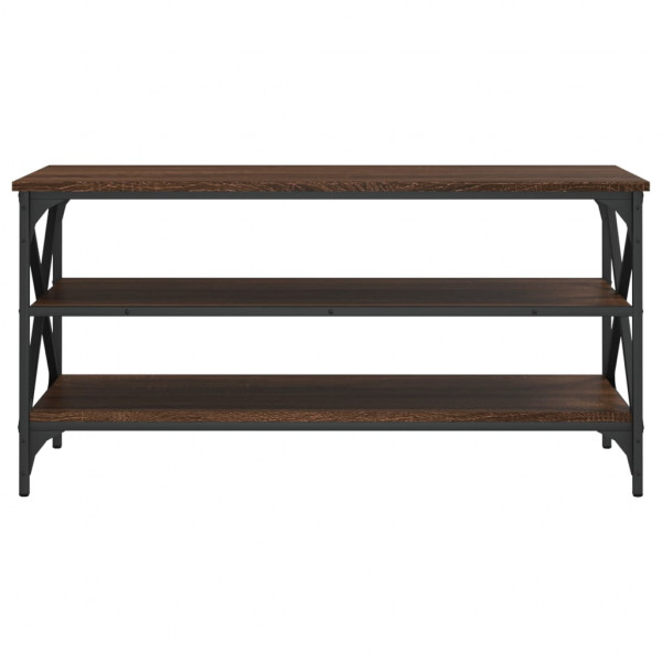 Mueble para TV madera contrachapada marrón roble 100x40x50 cm M 5