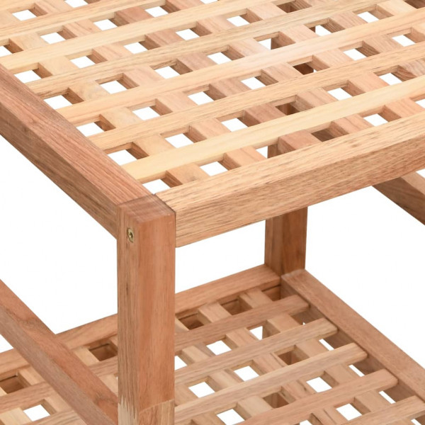 Estantería de baño madera maciza de nogal 35.5x35.5x112.5 cm M 5