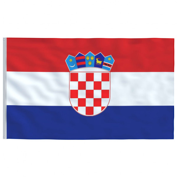 Mástil y bandera de Croacia aluminio 6.23 m M 4