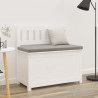 Banco de madera maciza de pino blanco 80x41x77 cm 3
