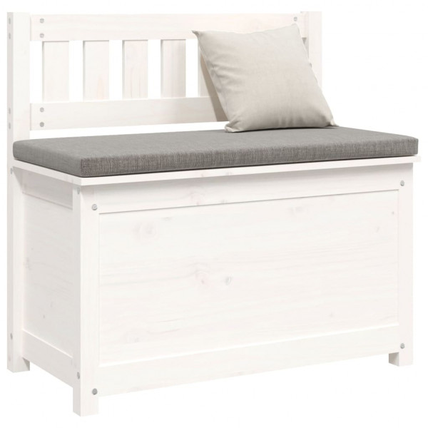 Banco de madera maciza de pino blanco 80x41x77 cm M 4